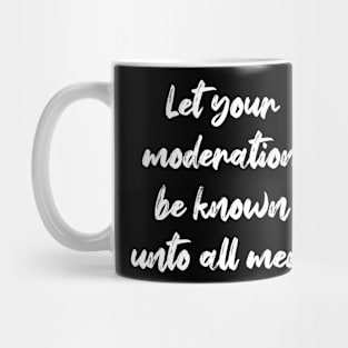 Philippians 4:5 Bible Verse KJV Text Mug